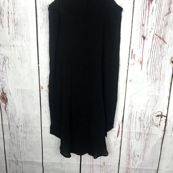 NWT Hackwith Design House black cotton oversize tank shift dress - Picture 6 of 8